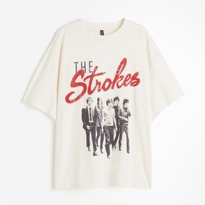 NWT H&M Oversized Printed The Strokes T-shirt